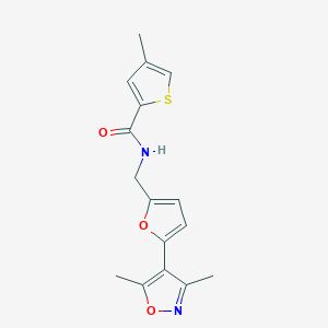 N-{[5-(3,5-dimethyl-1,2-oxazol-4-yl)furan-2-yl]methyl}-4-methylthiophene-2-carboxamide