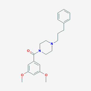 molecular formula C22H28N2O3 B249124 1-(3,5-Dimethoxybenzoyl)-4-(3-phenylpropyl)piperazine 
