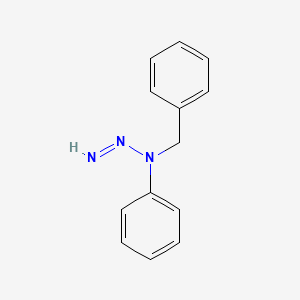 molecular formula C13H13N3 B2491240 3-Benzyl-3-phenyltriaz-1-ene CAS No. 1381762-78-2