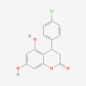 molecular formula C15H11ClO4 B2491264 4-(4-氯苯基)-5,7-二羟基-2-香豆素酮 CAS No. 338417-72-4