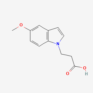 molecular formula C12H13NO3 B2491272 乙酸-3-(5-甲氧基-1H-吲哚-1-基)丙酸 CAS No. 18108-87-7