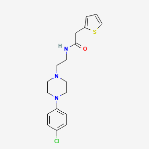 N-(2-(4-(4-chlorophenyl)piperazin-1-yl)ethyl)-2-(thiophen-2-yl)acetamide