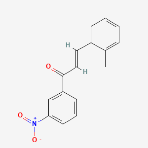 molecular formula C16H13NO3 B2491282 (2E)-3-(2-Methylphenyl)-1-(3-nitrophenyl)prop-2-en-1-one CAS No. 869703-78-6