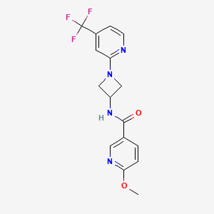 6-Methoxy-N-[1-[4-(trifluoromethyl)pyridin-2-yl]azetidin-3-yl]pyridine-3-carboxamide