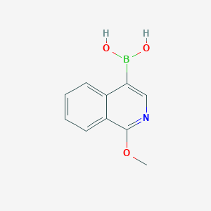 molecular formula C10H10BNO3 B2491289 1-甲氧基异喹啉-4-硼酸 CAS No. 2377608-78-9