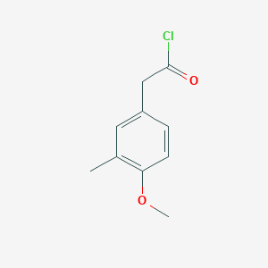 molecular formula C10H11ClO2 B2491329 2-(4-Methoxy-3-methylphenyl)acetyl chloride CAS No. 4513-72-8