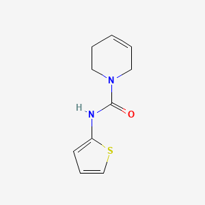 molecular formula C10H12N2OS B2491336 N-(thiophen-2-yl)-5,6-dihydropyridine-1(2H)-carboxamide CAS No. 2034551-57-8