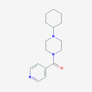 molecular formula C16H23N3O B249134 1-Cyclohexyl-4-isonicotinoylpiperazine 