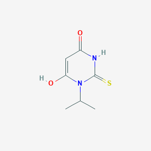 molecular formula C7H10N2O2S B2491345 6-Hydroxy-1-isopropyl-2-thioxo-2,3-dihydropyrimidin-4(1H)-one CAS No. 1147213-53-3