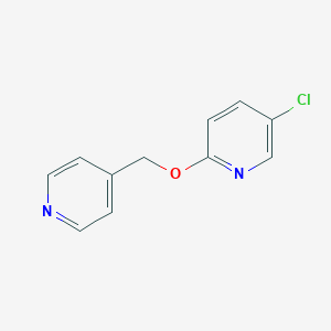molecular formula C11H9ClN2O B2491350 5-Chloro-2-[(pyridin-4-yl)methoxy]pyridine CAS No. 2202378-74-1