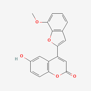 6-Hydroxy-4-(7-methoxy-1-benzofuran-2-yl)chromen-2-one