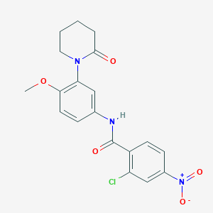 2-chloro-N-(4-methoxy-3-(2-oxopiperidin-1-yl)phenyl)-4-nitrobenzamide