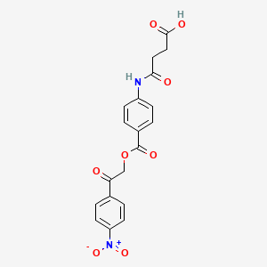 4-[(4-{[2-(4-Nitrophenyl)-2-oxoethoxy]carbonyl}phenyl)amino]-4-oxobutanoic acid