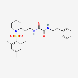 N1-(2-(1-(mesitylsulfonyl)piperidin-2-yl)ethyl)-N2-phenethyloxalamide