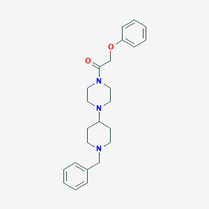 molecular formula C24H31N3O2 B249138 1-[4-(1-Benzylpiperidin-4-yl)piperazin-1-yl]-2-phenoxyethanone 