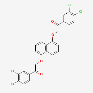 1-(3,4-Dichlorophenyl)-2-({5-[2-(3,4-dichlorophenyl)-2-oxoethoxy]-1-naphthyl}oxy)-1-ethanone