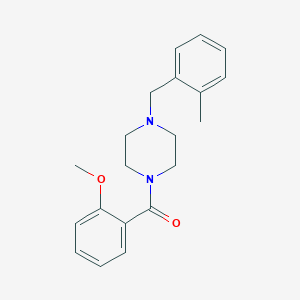 molecular formula C20H24N2O2 B249139 1-(2-Methoxybenzoyl)-4-(2-methylbenzyl)piperazine 