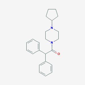 molecular formula C23H28N2O B249141 1-(4-Cyclopentylpiperazin-1-yl)-2,2-diphenylethanone 