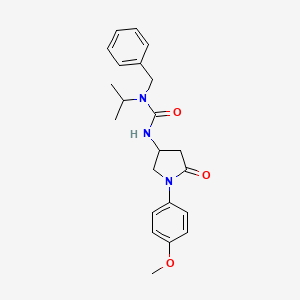 1-Benzyl-1-isopropyl-3-(1-(4-methoxyphenyl)-5-oxopyrrolidin-3-yl)urea