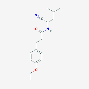 molecular formula C17H24N2O2 B2491412 N-(1-cyano-3-methylbutyl)-3-(4-ethoxyphenyl)propanamide CAS No. 1311633-71-2