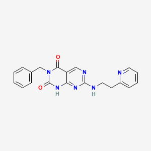 3-benzyl-7-[(2-pyridin-2-ylethyl)amino]pyrimido[4,5-d]pyrimidine-2,4(1H,3H)-dione