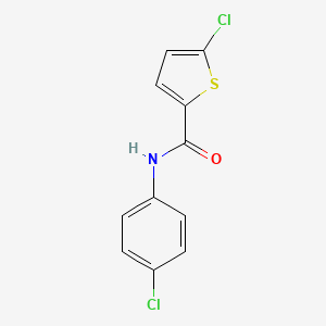 molecular formula C11H7Cl2NOS B2491424 5-chloro-N-(4-chlorophenyl)thiophene-2-carboxamide CAS No. 391225-60-8