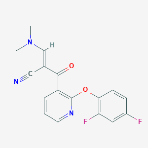 (E)-2-{[2-(2,4-difluorophenoxy)-3-pyridinyl]carbonyl}-3-(dimethylamino)-2-propenenitrile