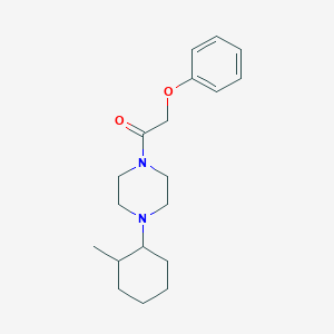 molecular formula C19H28N2O2 B249143 1-[4-(2-Methylcyclohexyl)piperazin-1-yl]-2-phenoxyethanone 