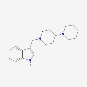 molecular formula C19H27N3 B249144 1'-(1H-indol-3-ylmethyl)-1,4'-bipiperidine 