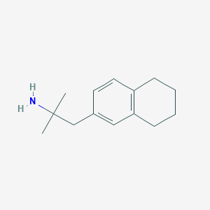 molecular formula C14H21N B2491445 2-Methyl-1-(5,6,7,8-tetrahydronaphthalen-2-yl)propan-2-amine CAS No. 748123-44-6