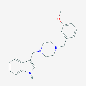 molecular formula C21H25N3O B249146 3-{[4-(3-methoxybenzyl)-1-piperazinyl]methyl}-1H-indole 