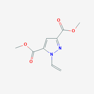 molecular formula C9H10N2O4 B2491464 Dimethyl 1-ethenylpyrazole-3,5-dicarboxylate CAS No. 86797-83-3