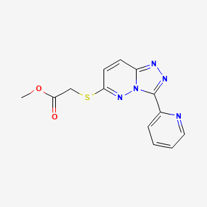 Methyl 2-((3-(pyridin-2-yl)-[1,2,4]triazolo[4,3-b]pyridazin-6-yl)thio)acetate