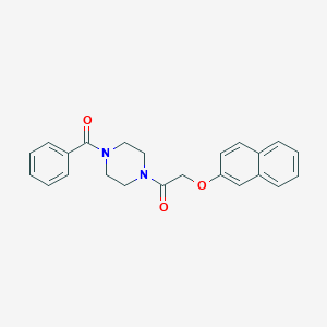 molecular formula C23H22N2O3 B249147 1-Benzoyl-4-[(2-naphthyloxy)acetyl]piperazine 