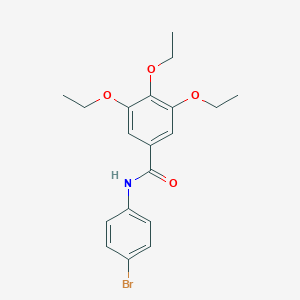 molecular formula C19H22BrNO4 B249148 N-(4-bromophenyl)-3,4,5-triethoxybenzamide 