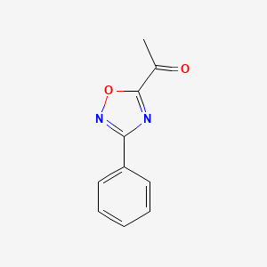 molecular formula C10H8N2O2 B2491488 1-(3-苯基-1,2,4-噁二唑-5-基)乙酮 CAS No. 90770-98-2