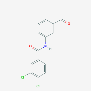 molecular formula C15H11Cl2NO2 B249149 N-(3-acetylphenyl)-3,4-dichlorobenzamide 