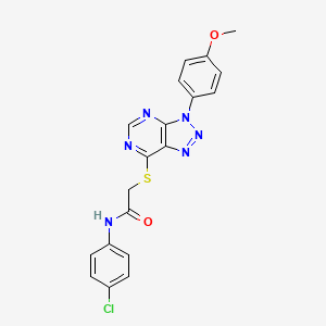 N-(4-chlorophenyl)-2-((3-(4-methoxyphenyl)-3H-[1,2,3]triazolo[4,5-d]pyrimidin-7-yl)thio)acetamide