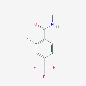 molecular formula C9H7F4NO B2491517 2-Fluoro-N-methyl-4-(trifluoromethyl)-benzamide CAS No. 2029175-99-1