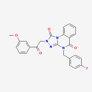 4-(4-fluorobenzyl)-2-(2-(3-methoxyphenyl)-2-oxoethyl)-[1,2,4]triazolo[4,3-a]quinazoline-1,5(2H,4H)-dione