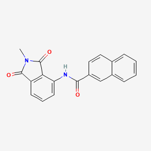 molecular formula C20H14N2O3 B2491522 N-(2-methyl-1,3-dioxoisoindolin-4-yl)-2-naphthamide CAS No. 683232-11-3