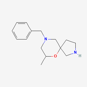 molecular formula C15H22N2O B2491523 9-Benzyl-7-methyl-6-oxa-2,9-diazaspiro[4.5]decane CAS No. 2126159-81-5