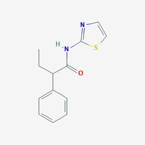 molecular formula C13H14N2OS B249153 2-phenyl-N-(1,3-thiazol-2-yl)butanamide 