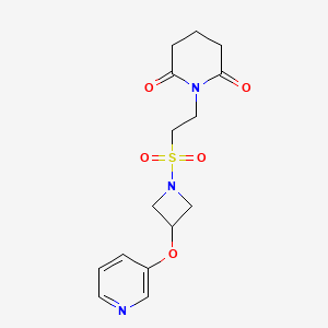 1-(2-((3-(Pyridin-3-yloxy)azetidin-1-yl)sulfonyl)ethyl)piperidine-2,6-dione