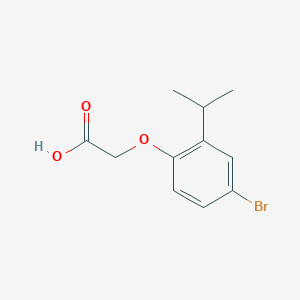 molecular formula C11H13BrO3 B2491540 2-(4-Bromo-2-isopropylphenoxy)acetic acid CAS No. 685853-35-4