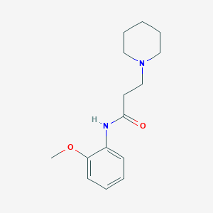 N-(2-methoxyphenyl)-3-(piperidin-1-yl)propanamide