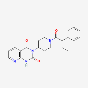 3-(1-(2-phenylbutanoyl)piperidin-4-yl)pyrido[2,3-d]pyrimidine-2,4(1H,3H)-dione