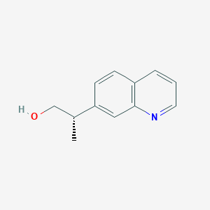 molecular formula C12H13NO B2491558 (2S)-2-Quinolin-7-ylpropan-1-ol CAS No. 2248201-61-6