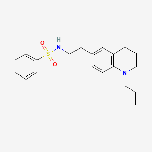 N-(2-(1-propyl-1,2,3,4-tetrahydroquinolin-6-yl)ethyl)benzenesulfonamide