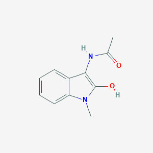 molecular formula C11H12N2O2 B249158 N-(2-hydroxy-1-methyl-1H-indol-3-yl)acetamide 